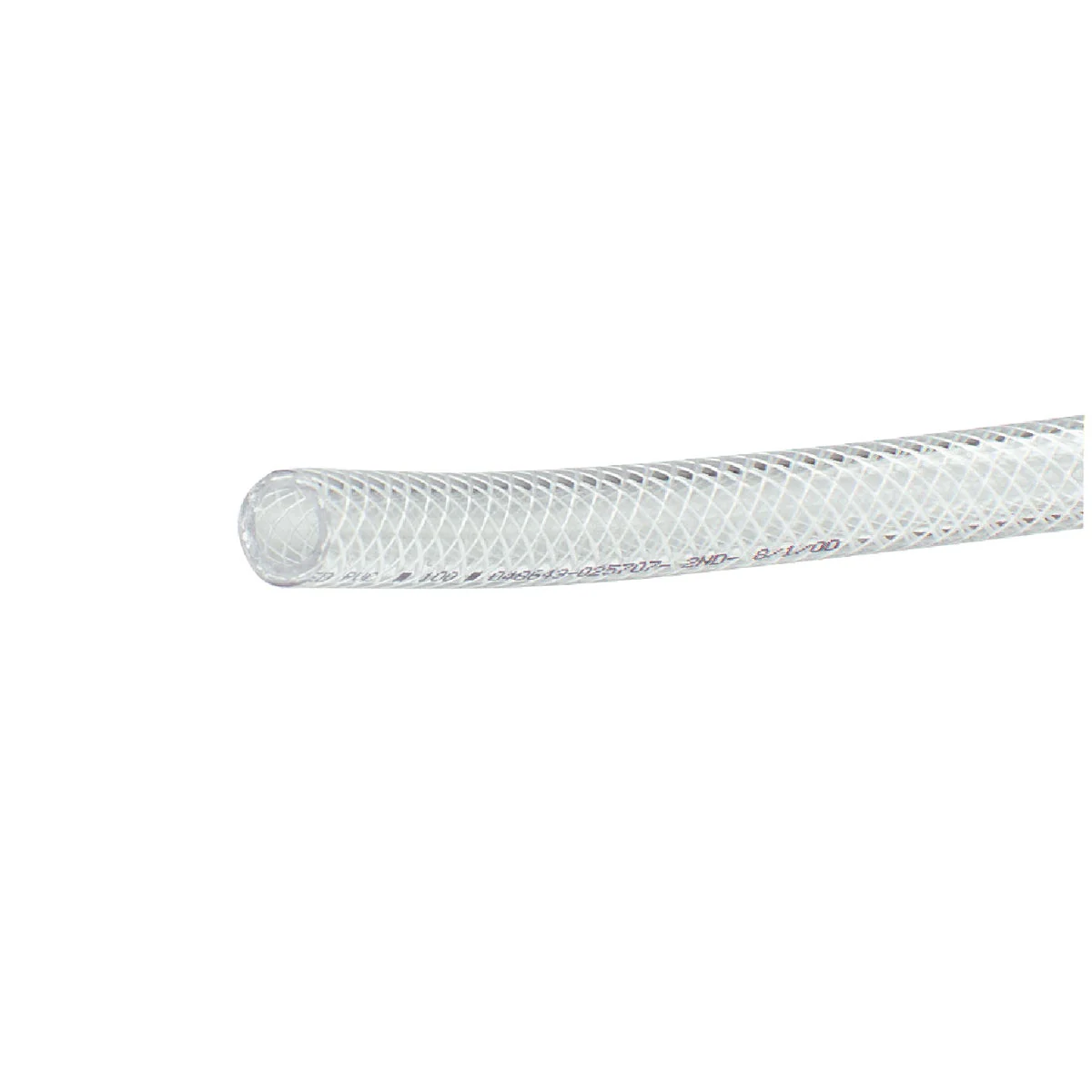 Consistent Abbott Rubber 3 4 In. x 1 2 In. x 100 Ft. Clear T12 Braided PVC Tubing Bulk Spool First-Class