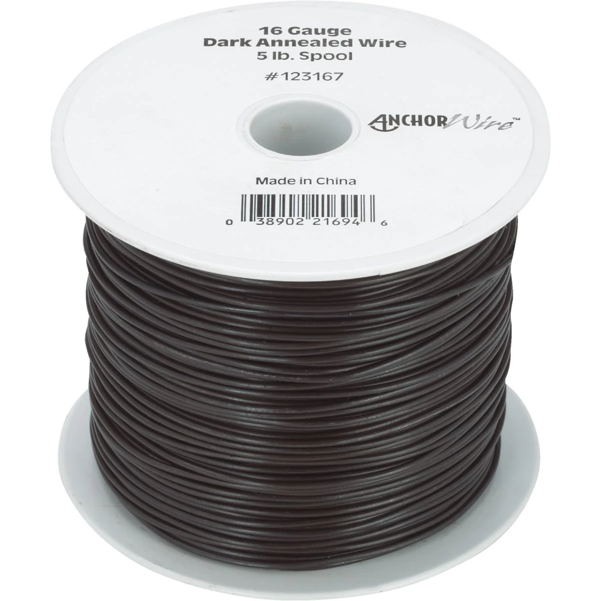Premium Material Hillman Anchor Wire 16 Ga. 5 Lb. Dark Annealed Steel Mechanics and Stovepipe General Purpose Wire Spool Contemporary