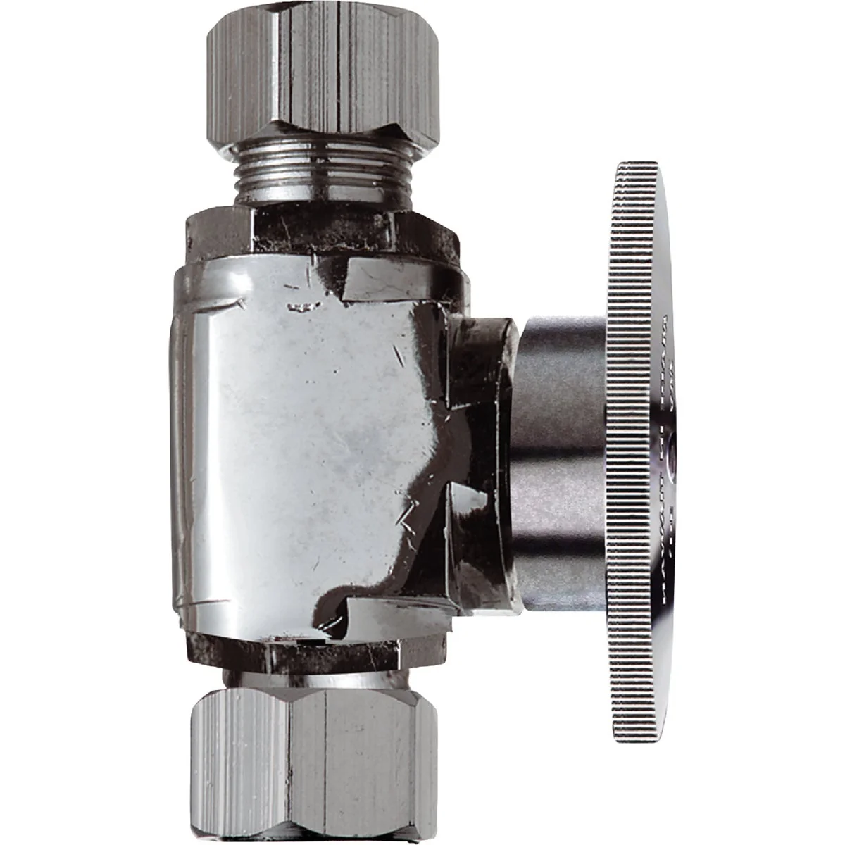 Genuine Do it 3 8 In. C X 3 8 In. OD Chrome Plated Brass Stop Valve Quality