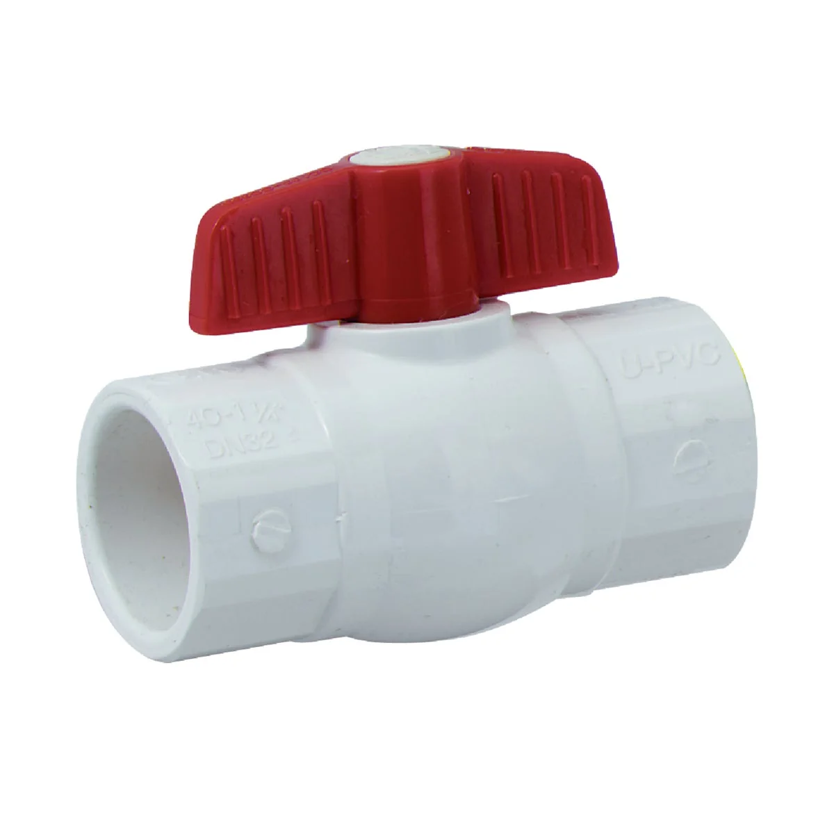 Powerful ProLine 1-1 4 In. S X 1-1 4 In. S PVC Quarter Turn Ball Valve Functional