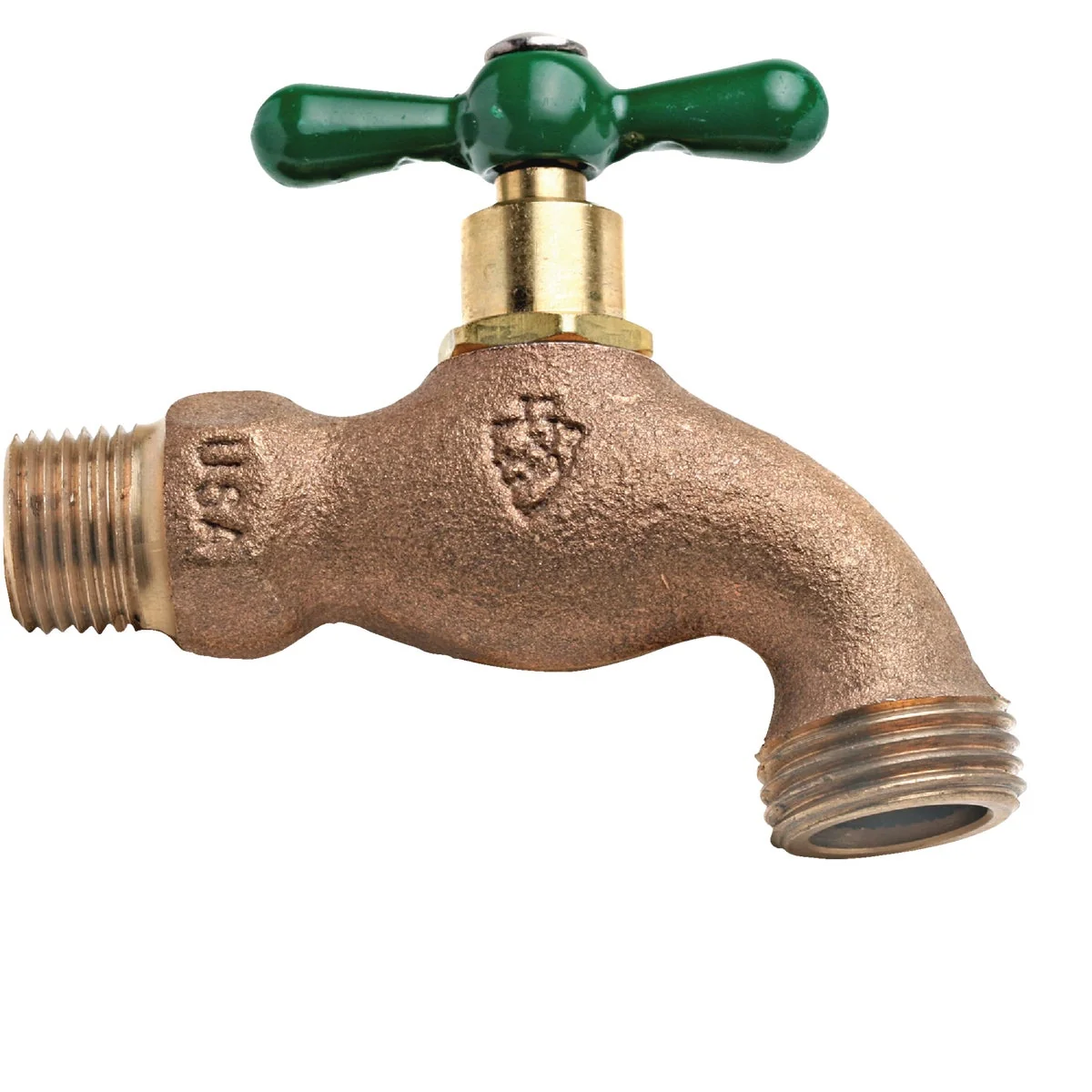 Lightweight Arrowhead Brass 1 2 In. MIP x 3 4 In. Male Hose Thread Standard Hose Bibb Convenient