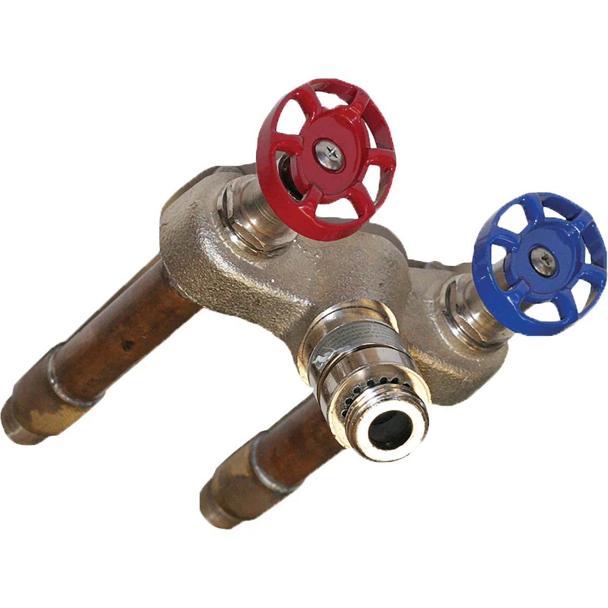 Solid Arrowhead Brass 1 2 In. SWT x 1 2 In. MIP x 12 In. Hot Cold Anti-Siphon Frost Wall Hydrant Crafted