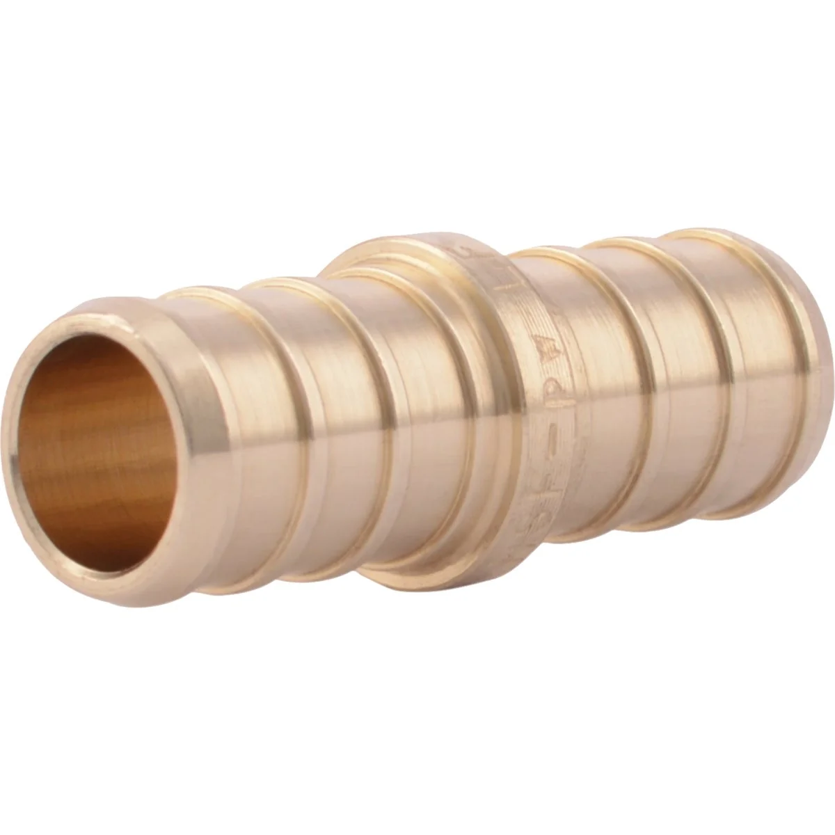 Advanced SharkBite Lead- Insert 1 2 In. Barb x 1 2 In. Barb Brass PEX Coupling 25-Pack Pure