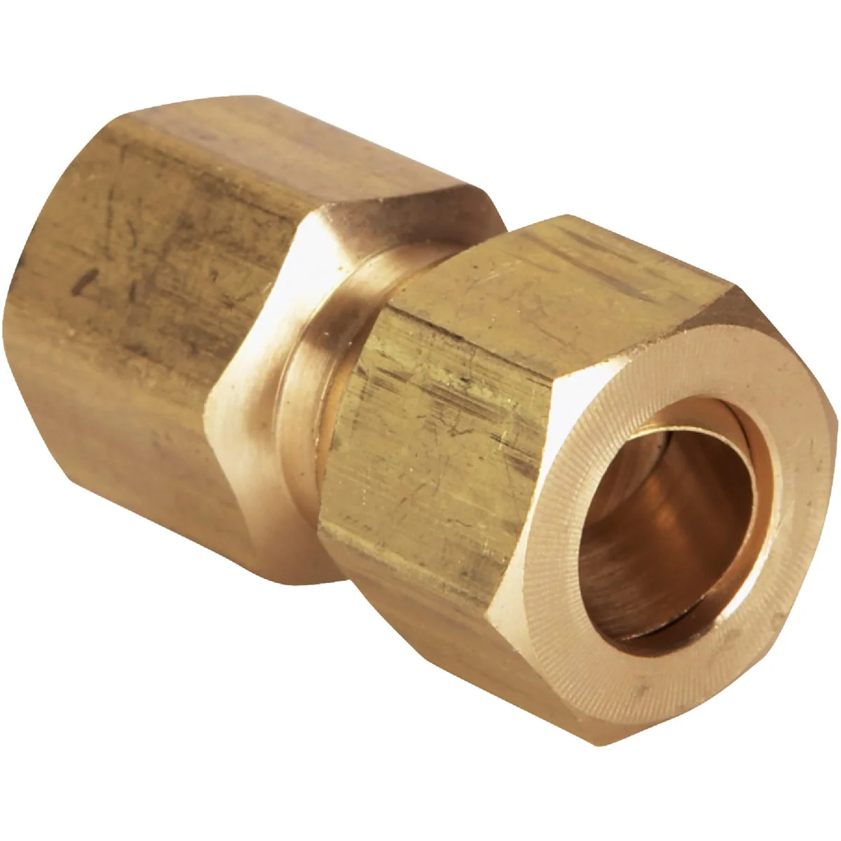 Organic Do it 3 8 In. x 1 4 In. Brass Union Compression Adapter Minimalist