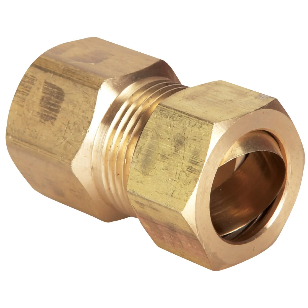 Top-Quality Do it 5 8 In. x 1 2 In. Brass Union Compression Adapter Traditional
