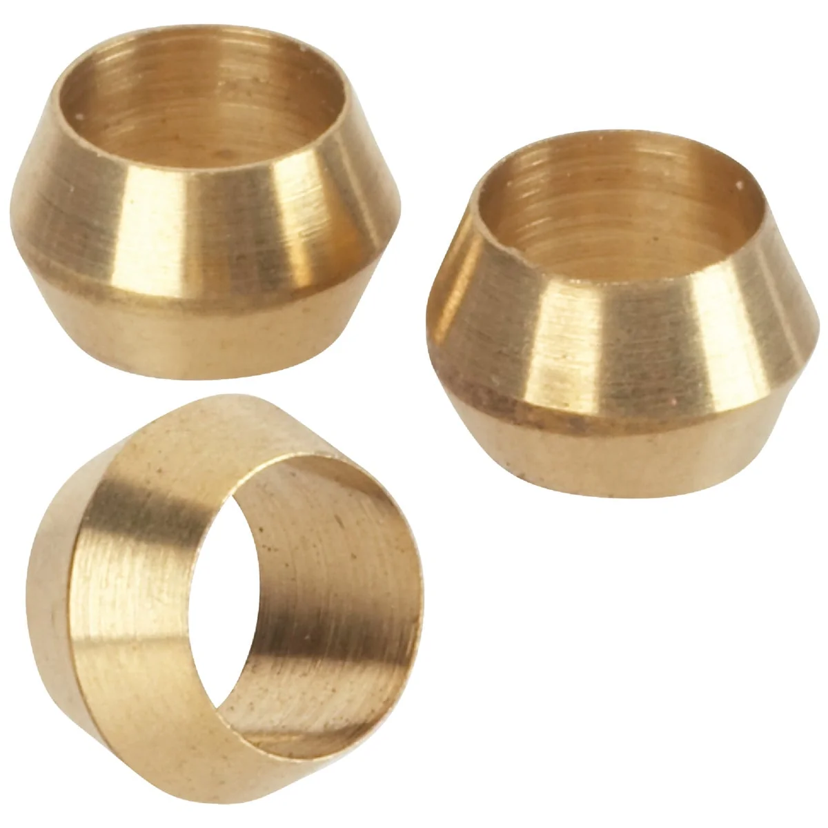 Natural Do it 1 4 In. Brass Compression Sleeve 3-Pack Elite