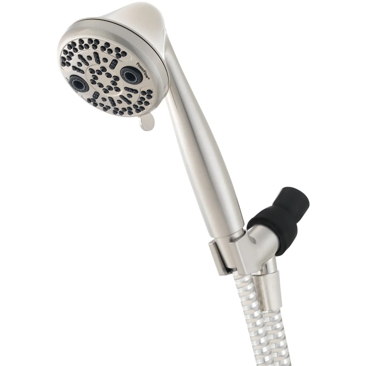 Organic Oxygenics PowerFlow 3-Spray 1.75 GPM Handheld Shower Brushed Nickel Pure