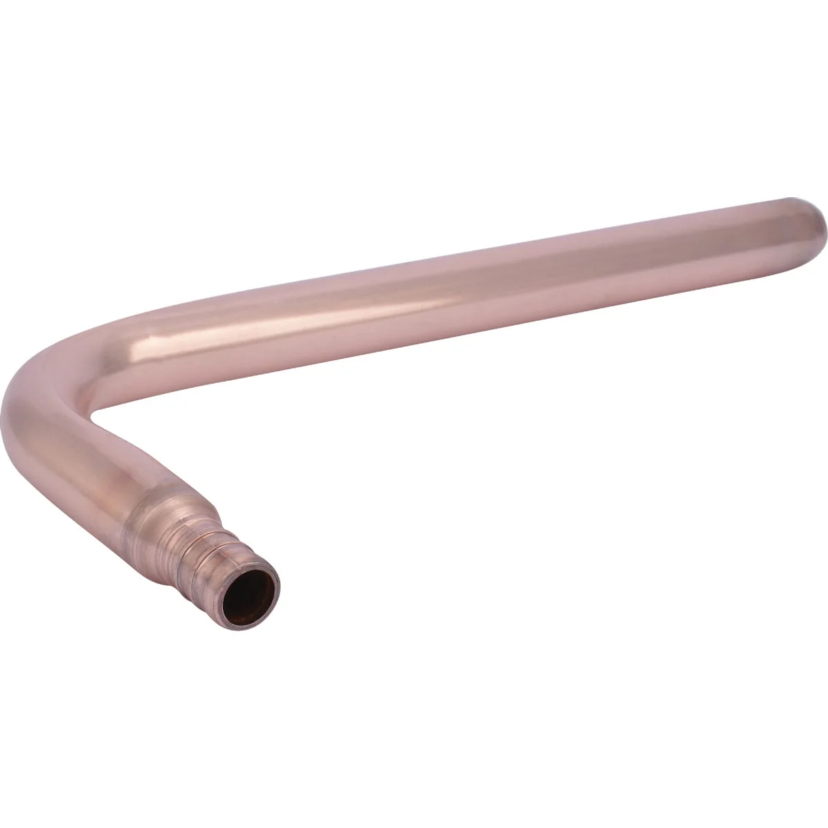 Fine Crafted SharkBite 1 2 In. Barb x 4 In. x 8 In. 90 Deg. Copper Stub-Out PEX Elbow 1 4 Bend Reusable