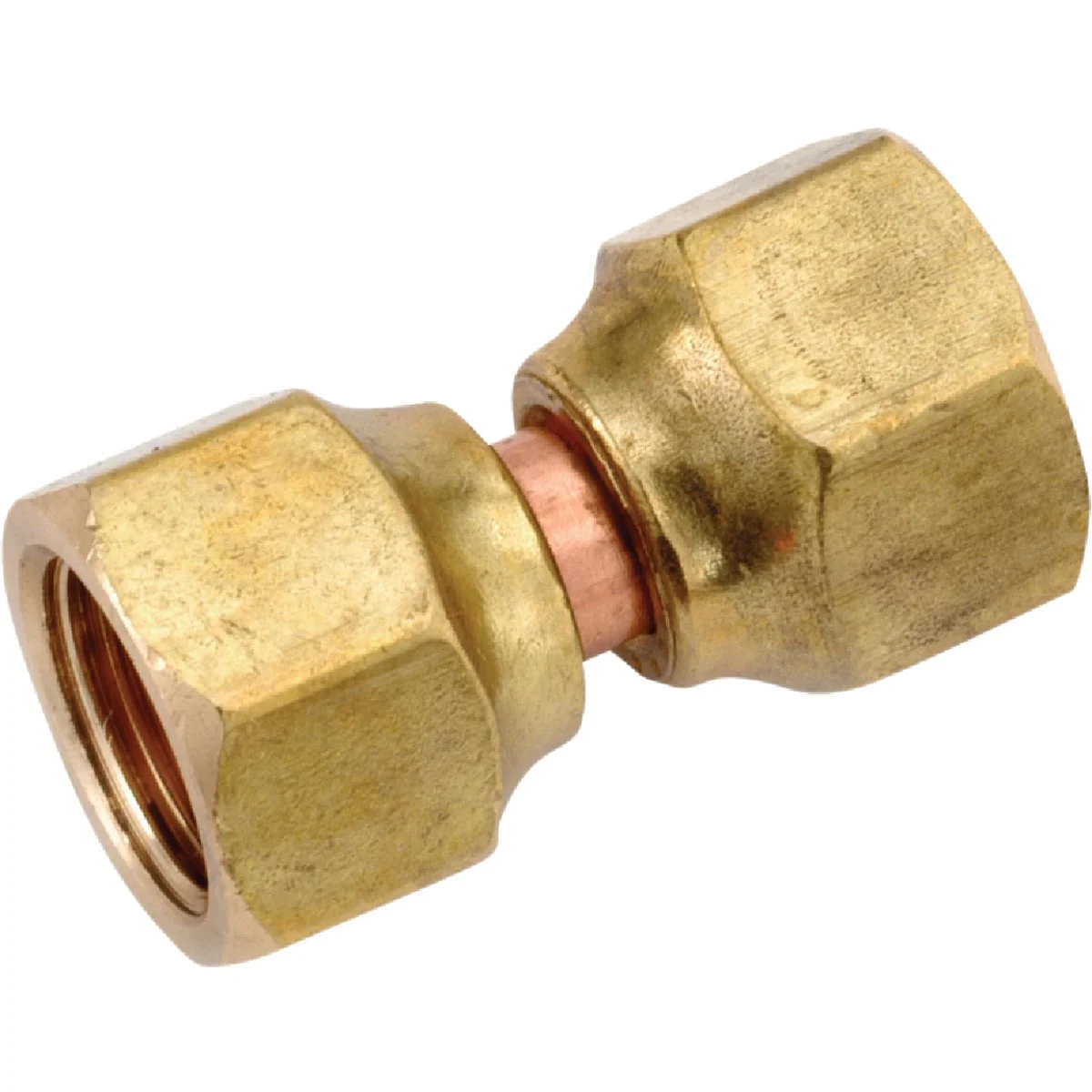 Specialty Anderson Metals 1 2 In. x 3 8 In. Brass Flare Swivel Connector Natural