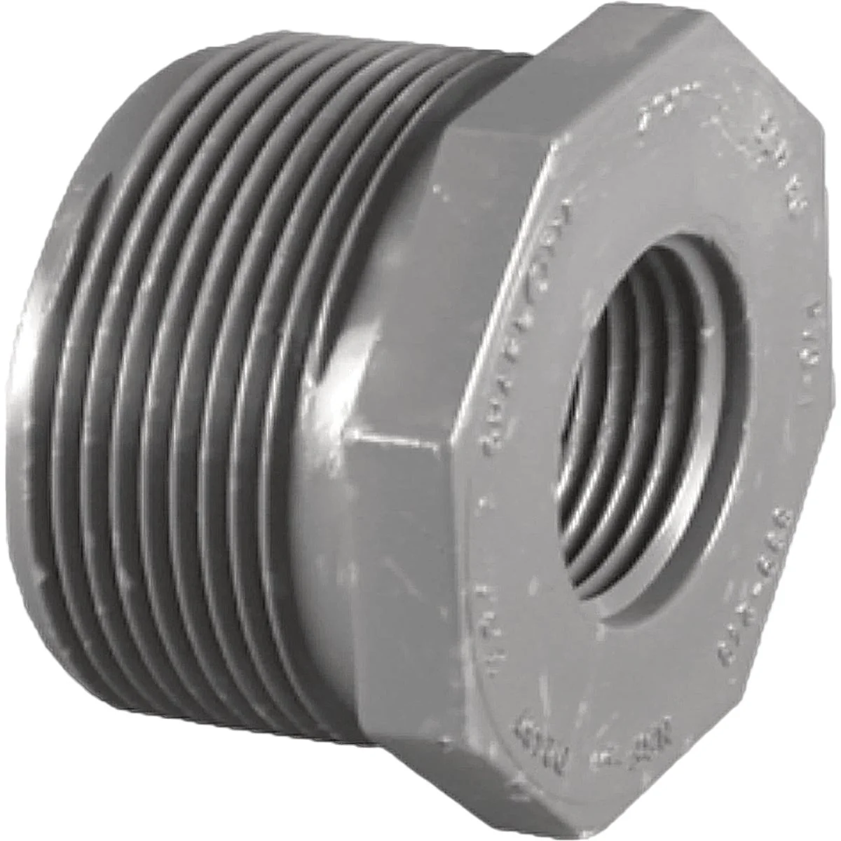 Comfortable Charlotte Pipe 1-1 2 In. MPT x 1 In. FPT Schedule 80 Reducing PVC Bushing Organic