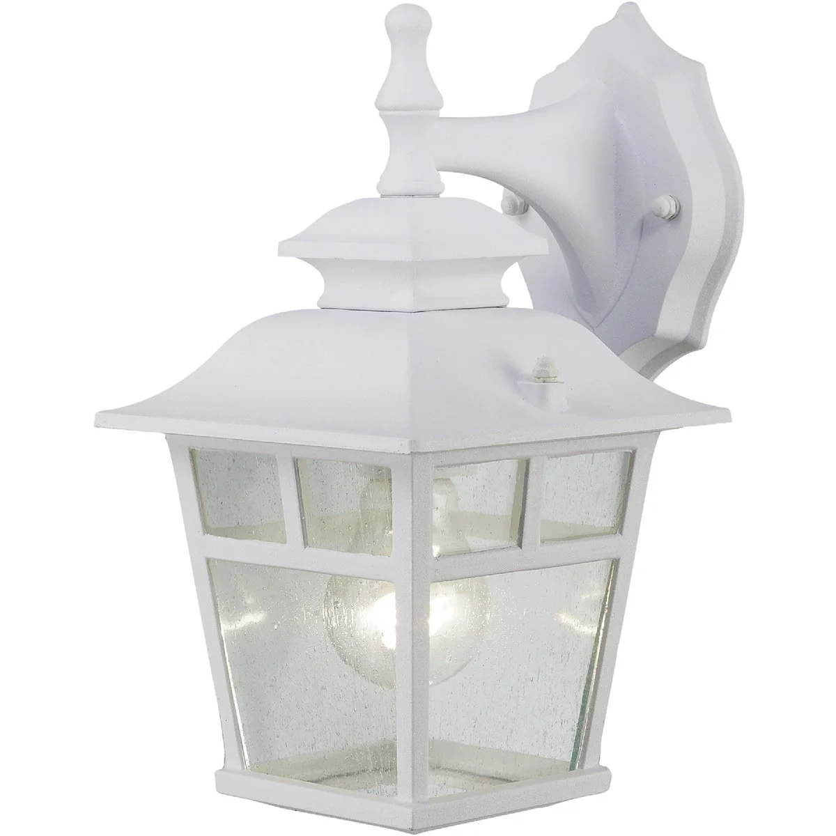 Original Design Home Impressions Fieldhouse White Outdoor Wall Light Fixture 2-Pack Professional