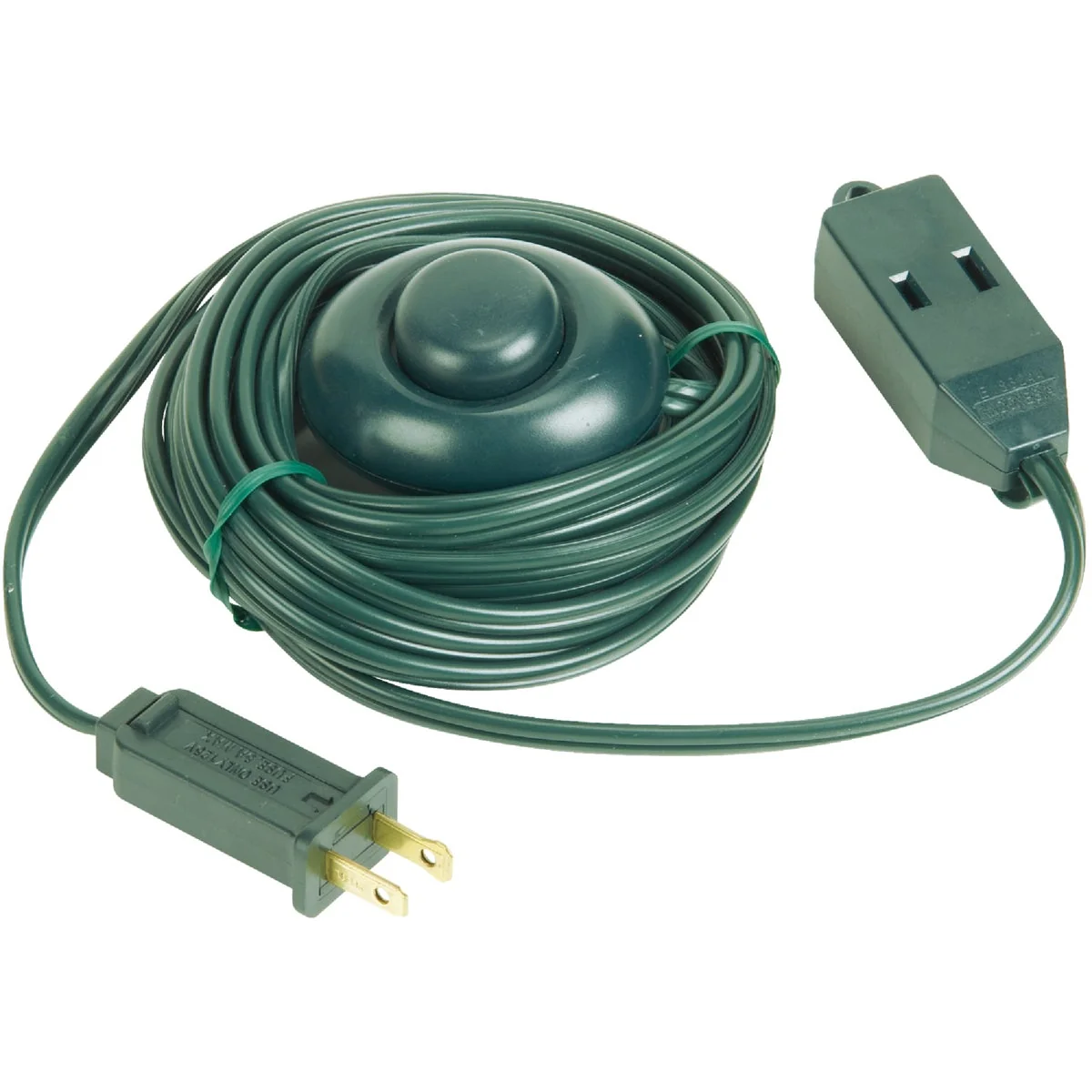 Convenient Do it 15 Ft. 18 2 Green Extension Cord with Foot Switch Next-Generation