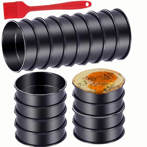 Trendy 16Packs Crumpet Rings NONSTICK English Muffin Rings 4 Inch Responsible
