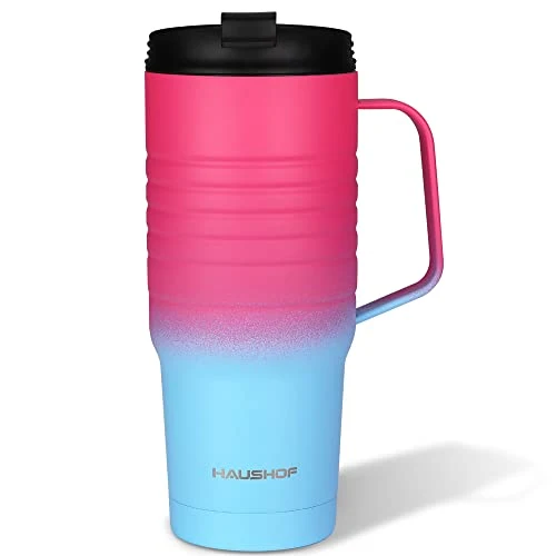 High-Performance 24 oz Travel Mug with Handle Reusable