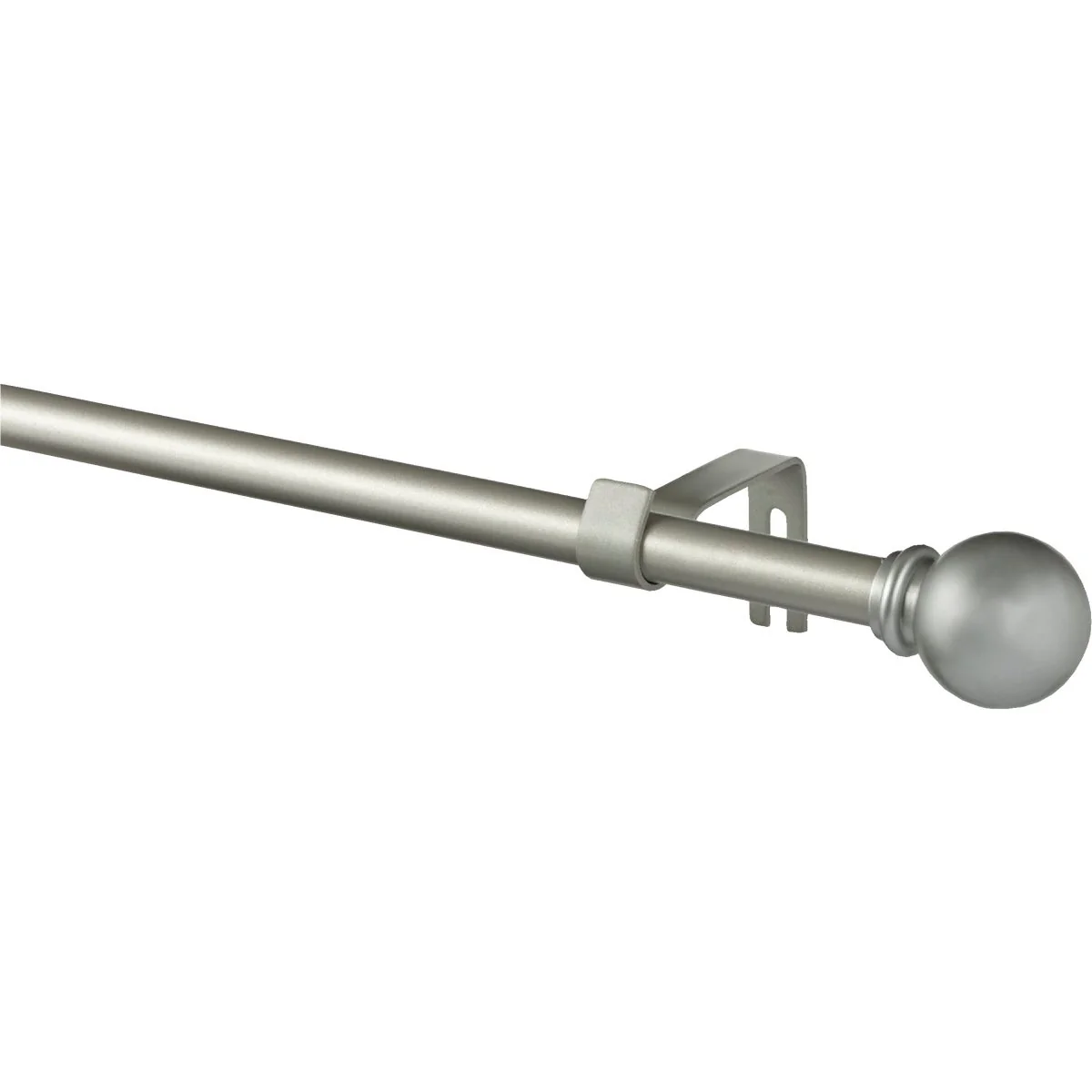 Outstanding Kenney Chelsea 48 In. To 86 In. 5 8 In. Single Silver Curtain Rod Recyclable
