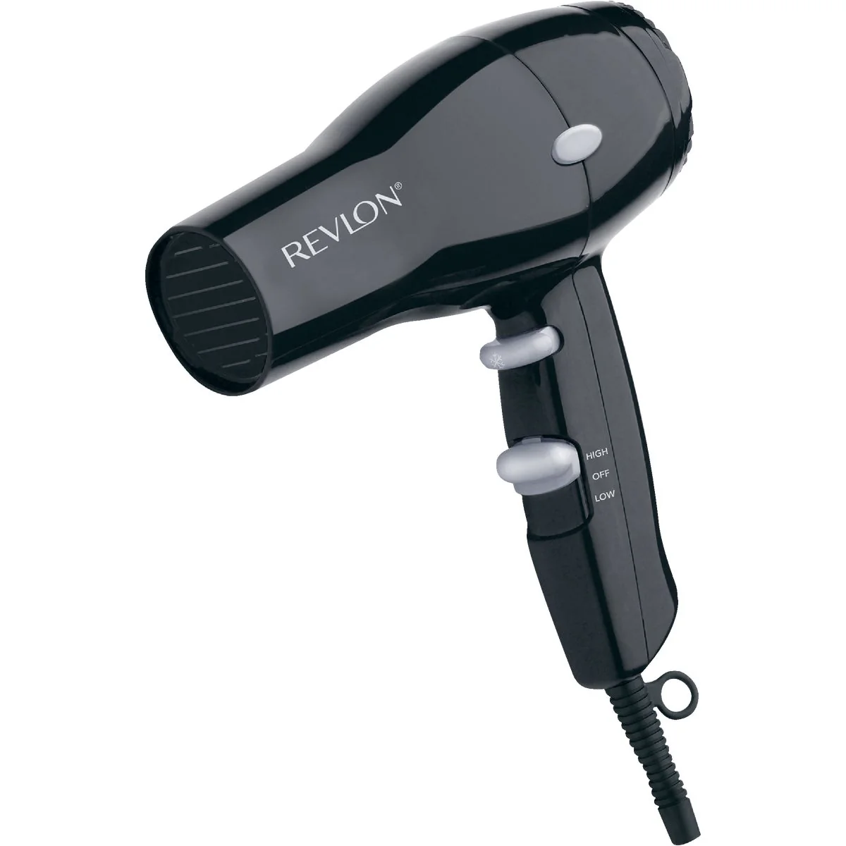 Optimized Revlon Essentials 1875W Black 2 Heat Compact Hair Dryer Healthy