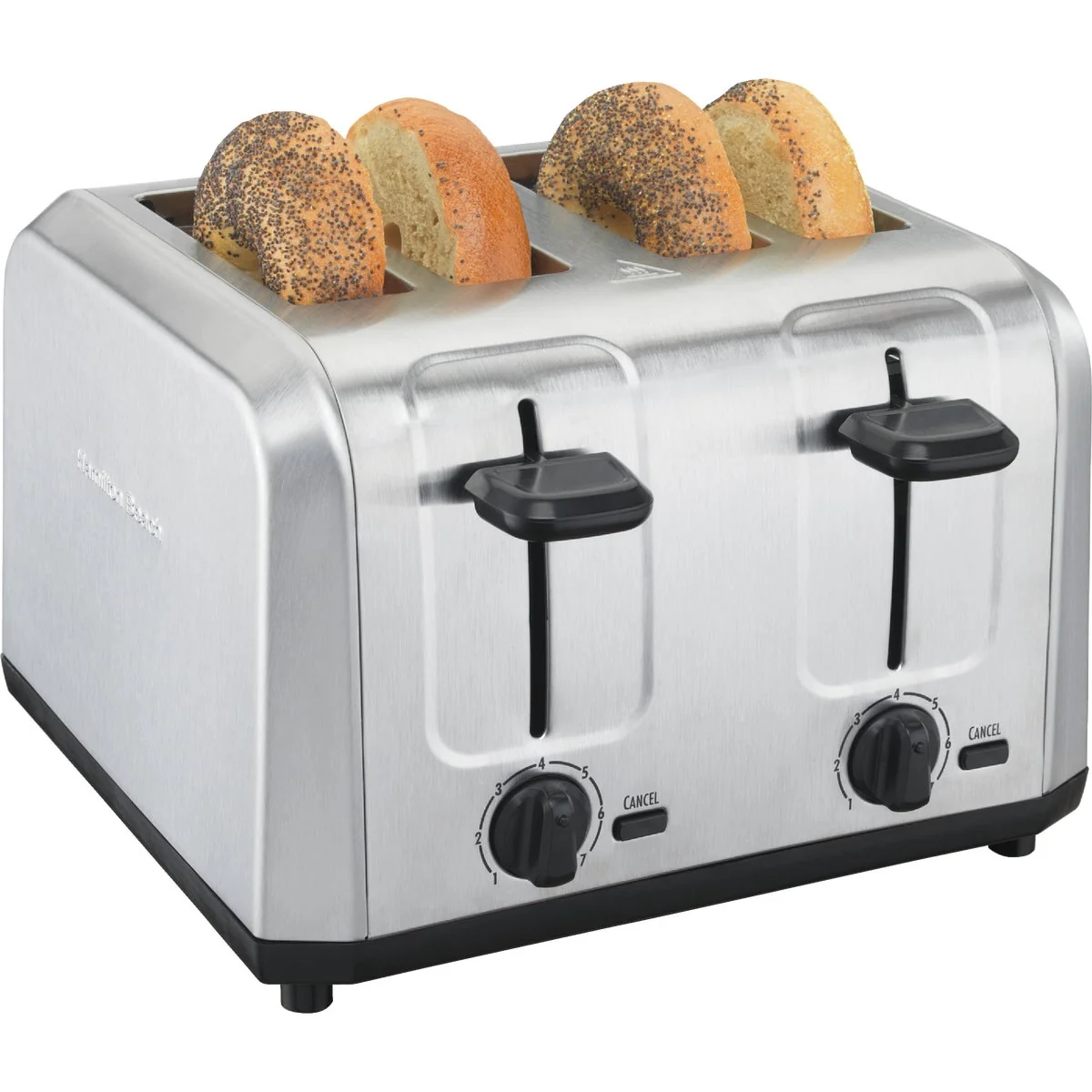 Authentic Hamilton Beach 4-Slice Brushed Stainless Steel Toaster Optimized