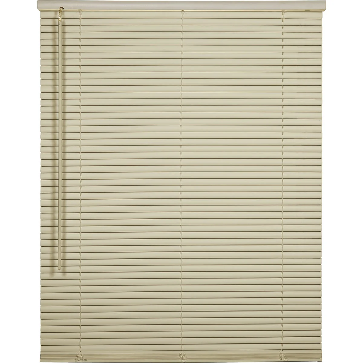 Versatile Home Impressions 31 In. x 64 In. x 1 In. Ivory Vinyl Light Filtering Cordless Mini Blind High-Grade