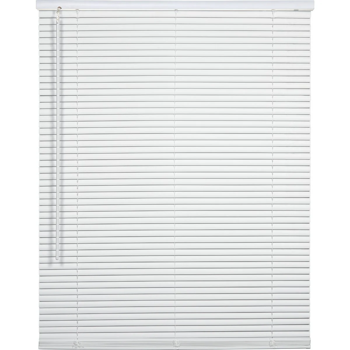 Flexible Home Impressions 19 In. x 64 In. x 1 In. White Vinyl Light Filtering Cordless Mini Blind High-Performance