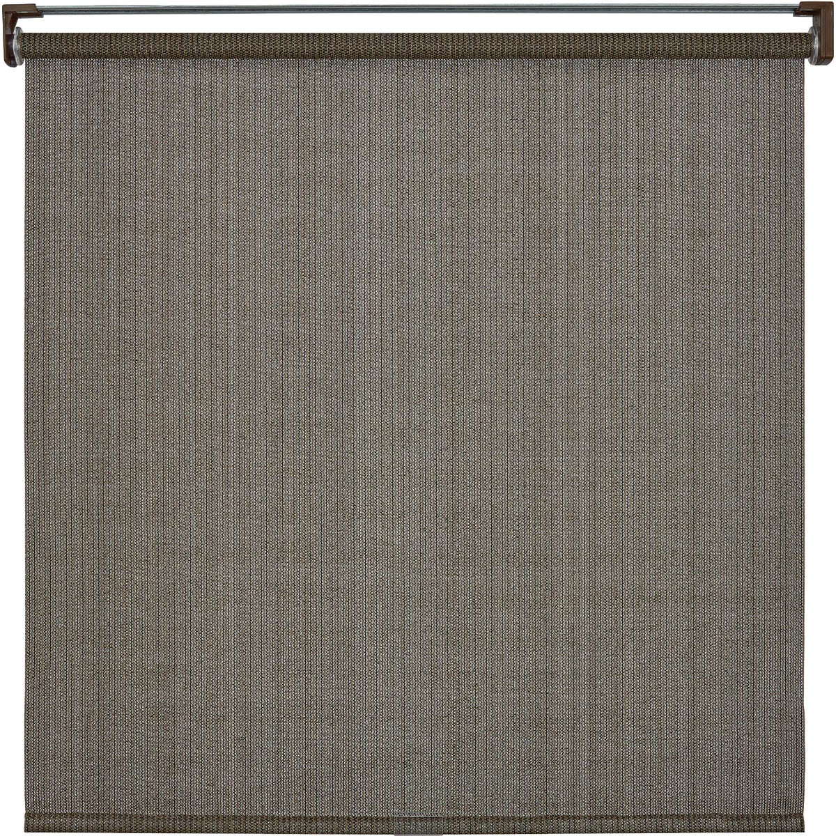 Elite Home Impressions 96 In. x 72 In. Brown Fabric Indoor Outdoor Cordless Roller Shade World-Class