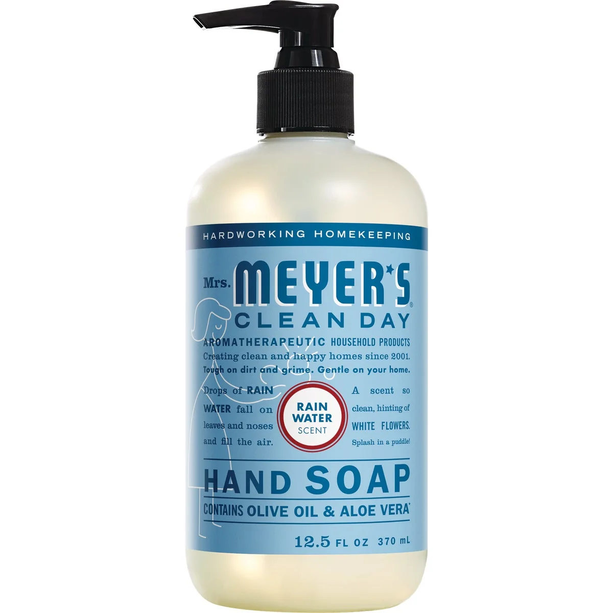 Long-Lasting Mrs. Meyer's Clean Day 12.5 Oz. Rainwater Liquid Hand Soap Carefully Designed