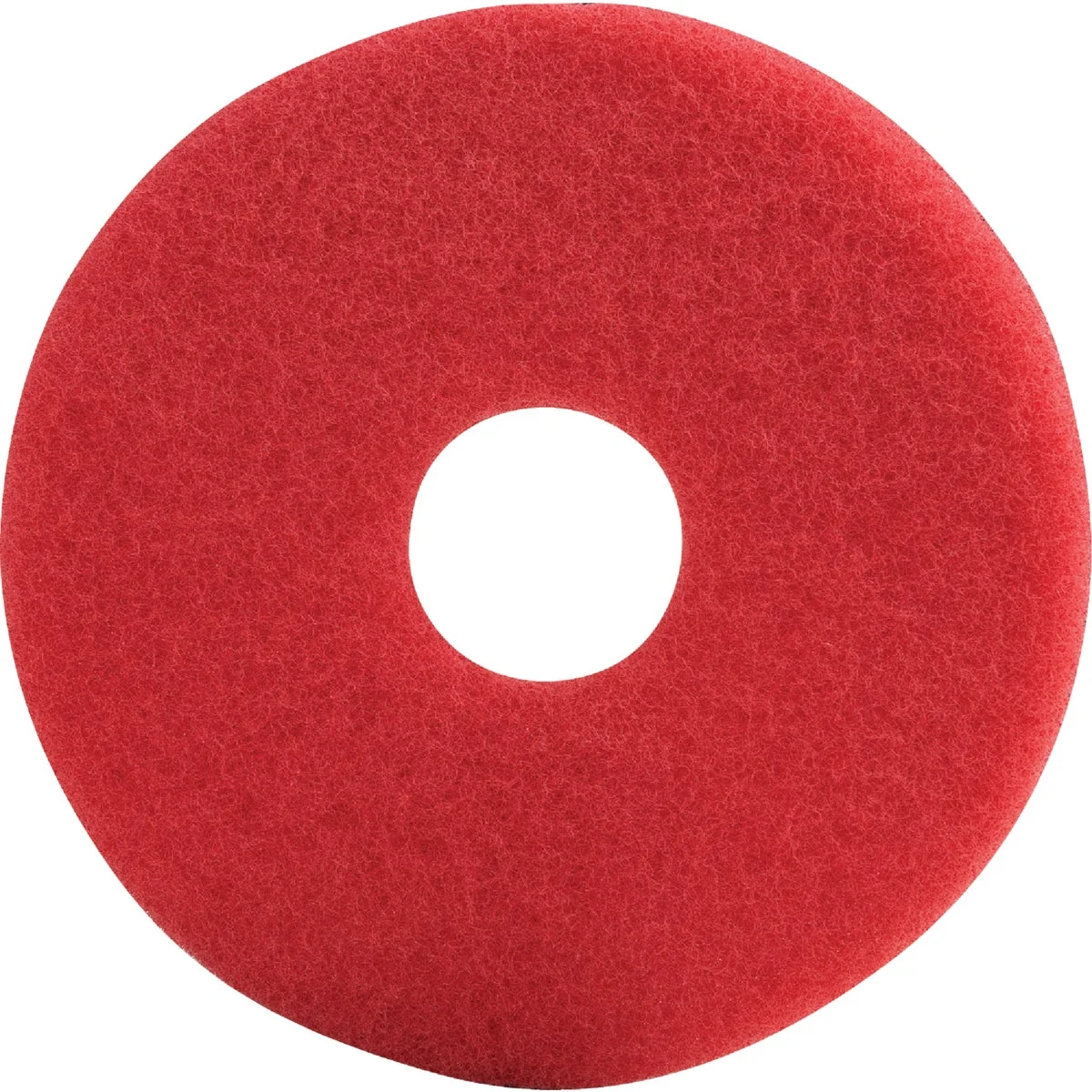 Dependable Lundmark 13 In. High Gloss Red Scrub Pad 5-Pack World-Class
