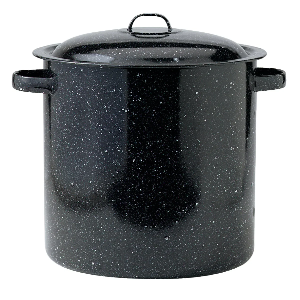 Safe GraniteWare 15.5 Qt. Black Stockpot Organic