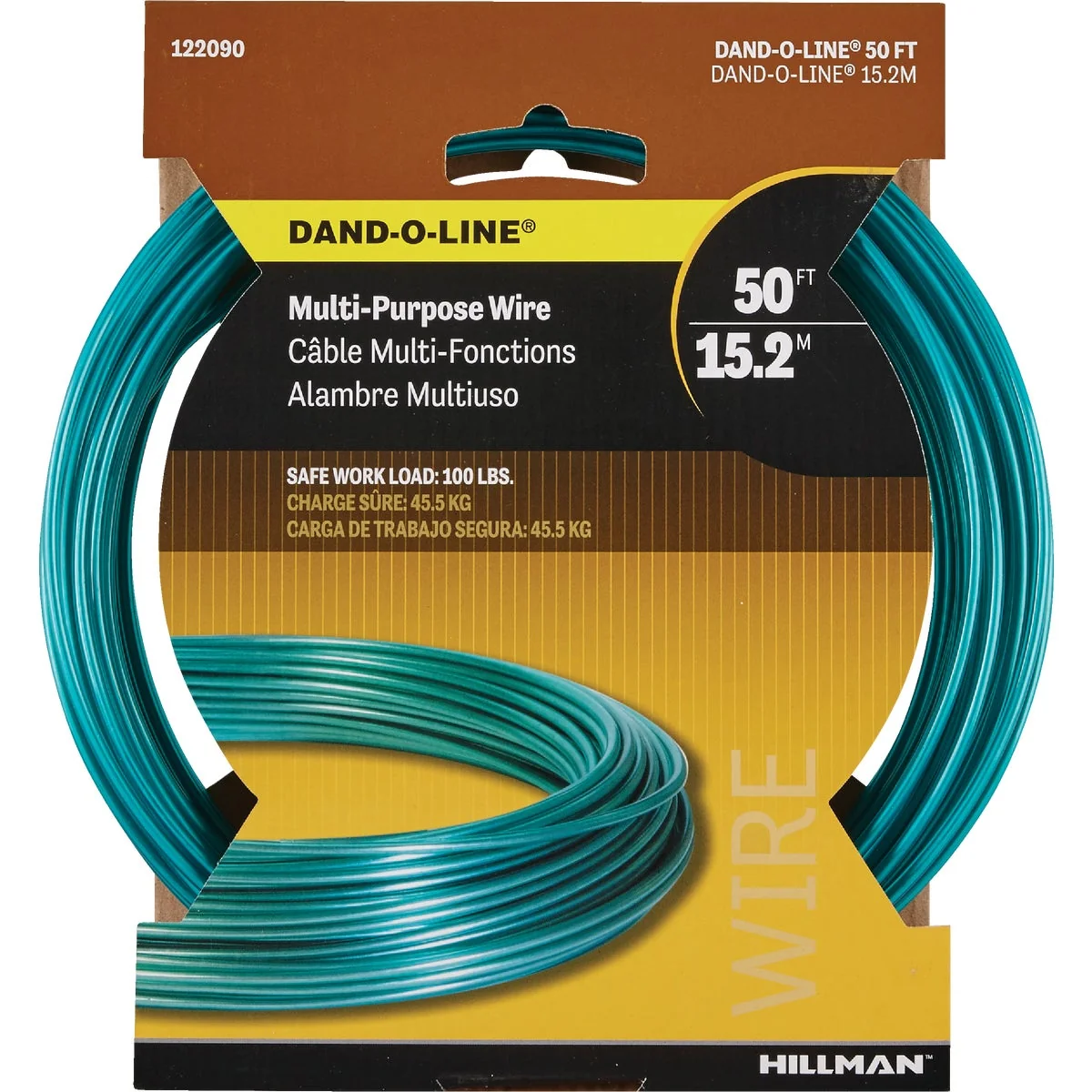 Soft HILLMAN Dand-O-Line 50 Ft. Weatherproof Steel Clothesline Exceptional