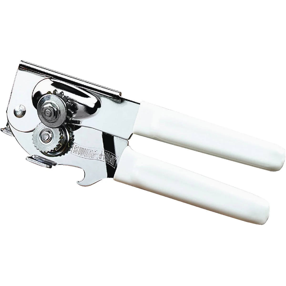 Powerful Swing-A-Way White Portable Handheld Can Opener Minimalist