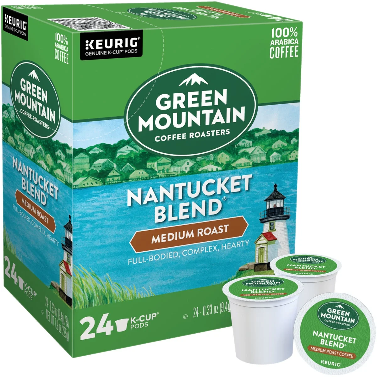 Advanced Keurig Green Mountain Coffee Roasters Nantucket Blend K-Cup 24-Pack Reusable
