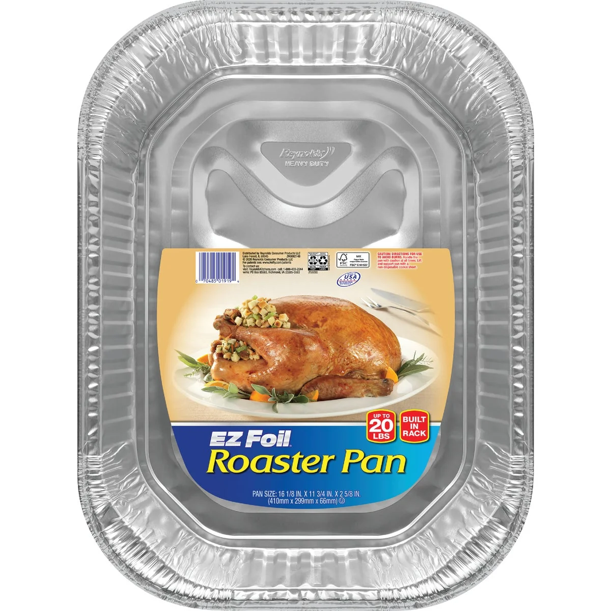 Consistent EZ Foil Rack 'N' Roast Rectangle Roaster Pan Flexible