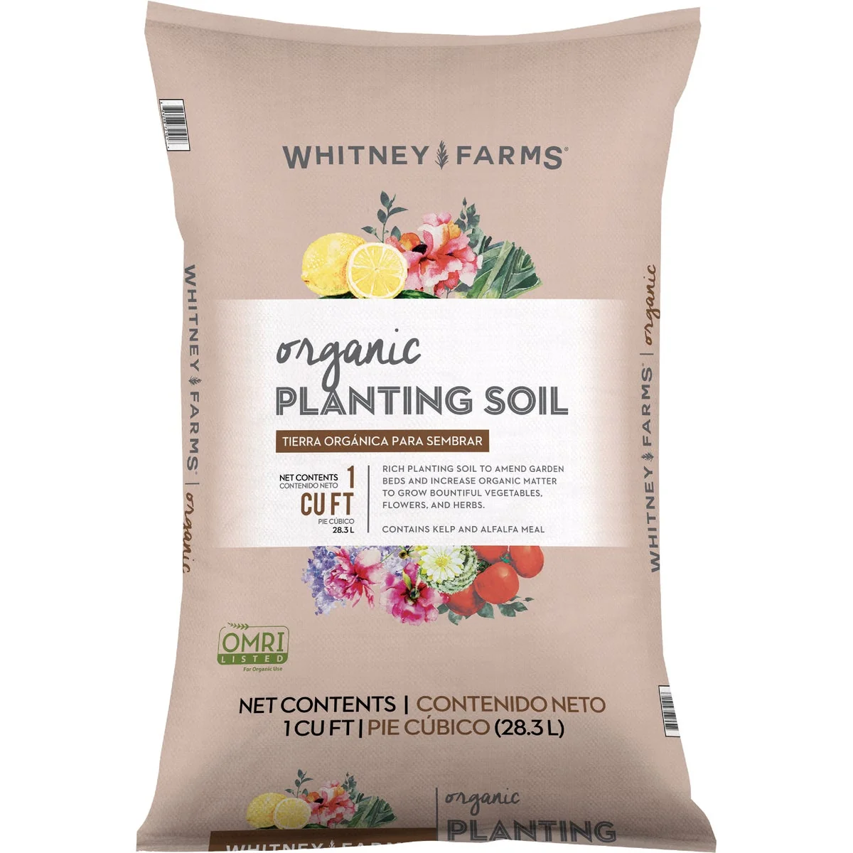 Reliable Whitney Farms 1 Cu. Ft. 31 Lb. All Purpose Organic Garden Soil Refined