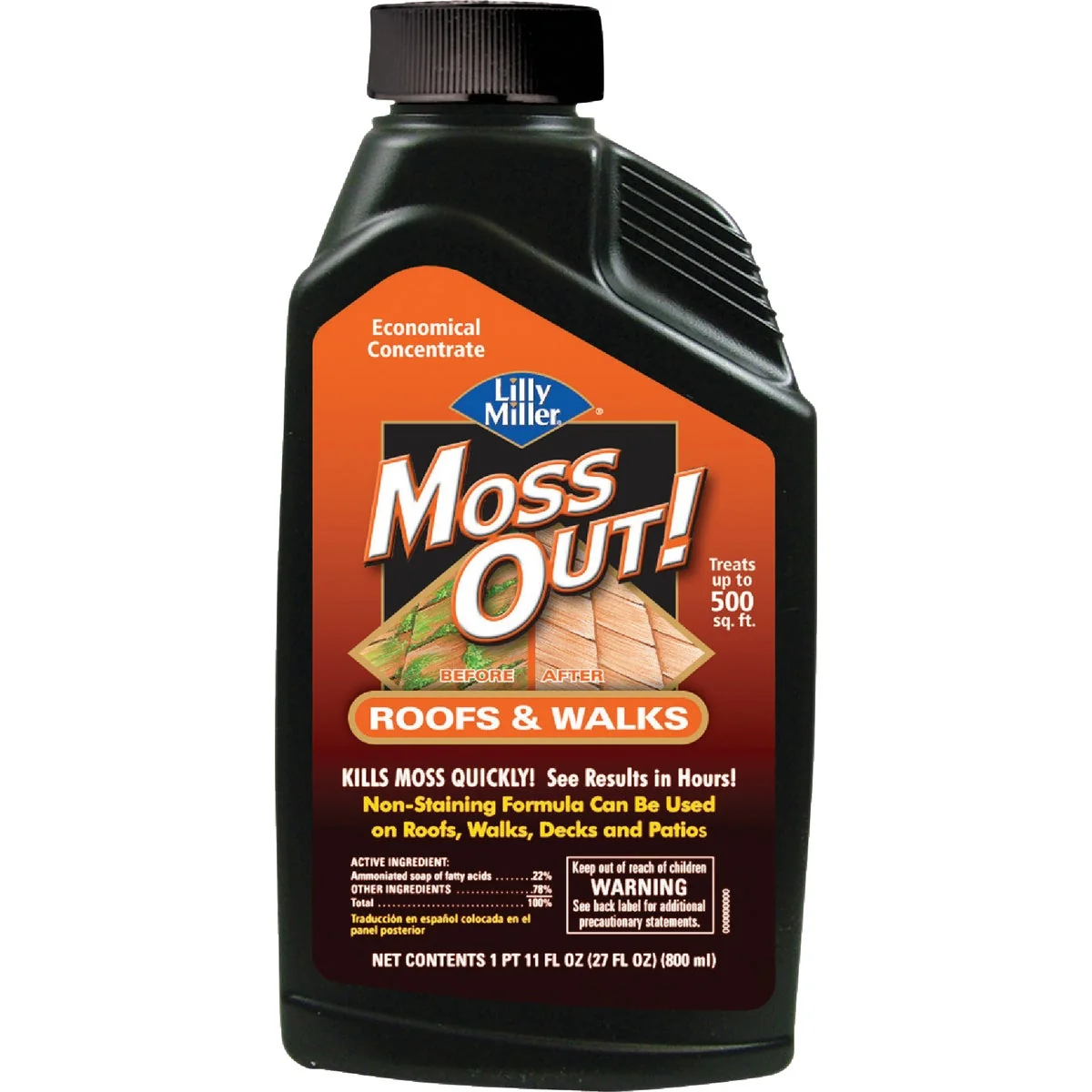 Smart Lilly Miller MOSS OUT 27 Oz. Concentrate Moss Algae Killer Contemporary