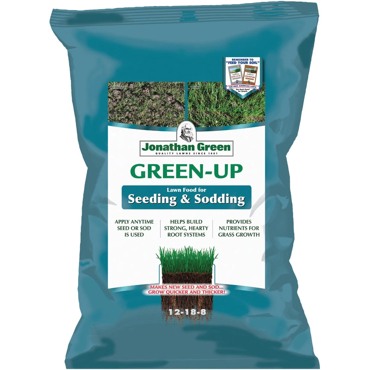 Minimalist Jonathan Green Green-Up 45 Lb. 15 000 Sq. Ft. 12-18-8 Seeding Sodding Lawn Fertilizer Effective