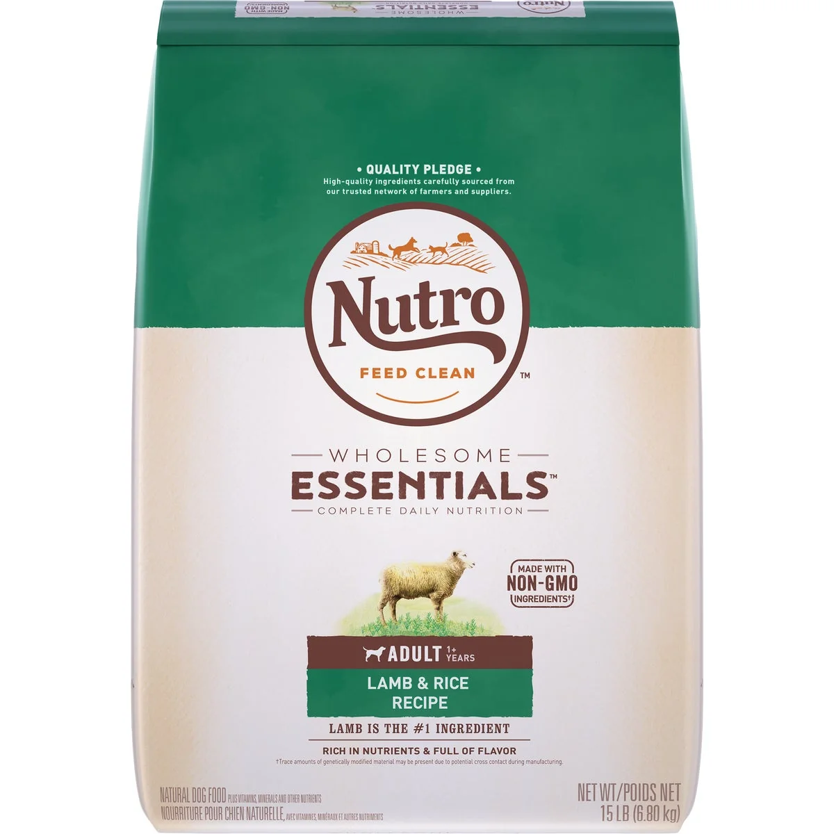 Natural Nutro Wholesome Essentials 12 Lb. Lamb Rice Adult Dry Dog Food Artisan