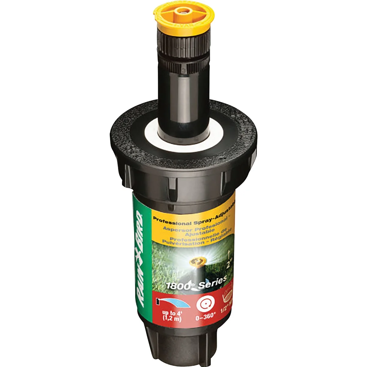 Safe Rain Bird 2 In. Full Circle Adjustable 4 Ft. Rotary Sprinkler with Pressure Regulator Crafted