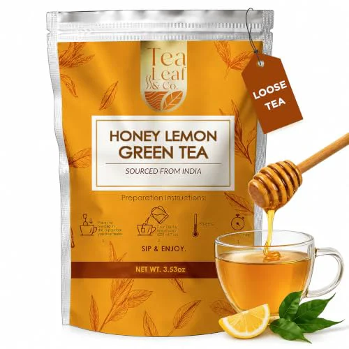 Prestigious Honey Lemon Green Tea Loose Leaf 3.53 Ounce Healthy