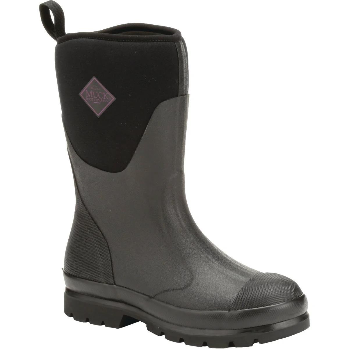 Powerful Muck Chore Mid Women's Size 10 Black Rubber Pull-On Boot Healthy
