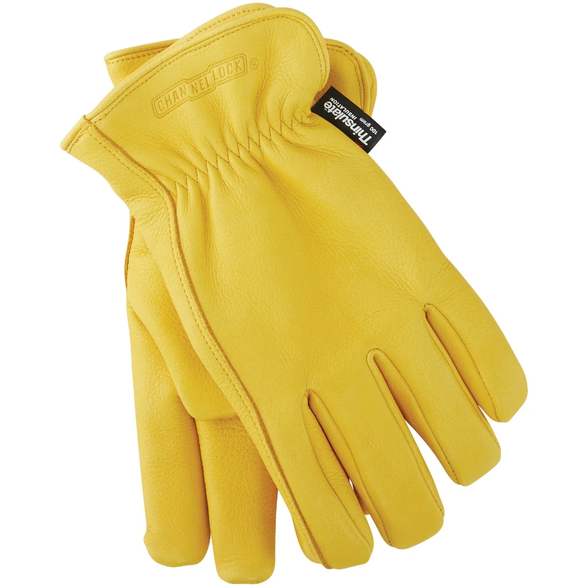 High-Performance Channellock Men's XL Deerskin Winter Work Glove Detailed