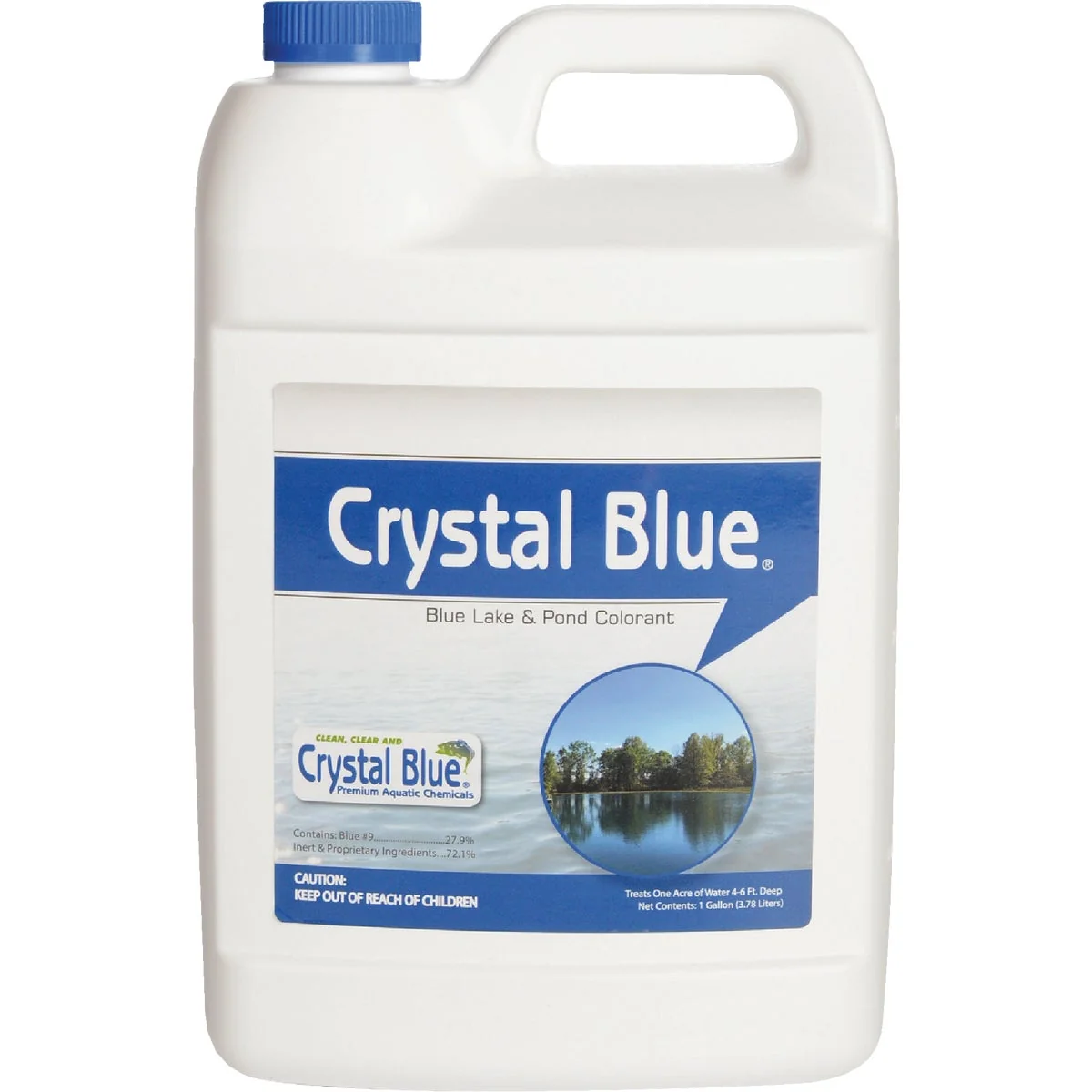 Breathable Crystal Blue 1 Gal. 1-Acre Blue Lake Pond Colorant Sophisticated