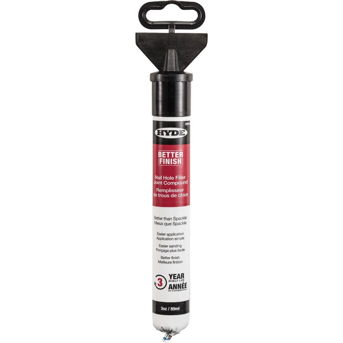 Outstanding Hyde Better Finish 3 Oz. Nail Hole Filler Compound Solid