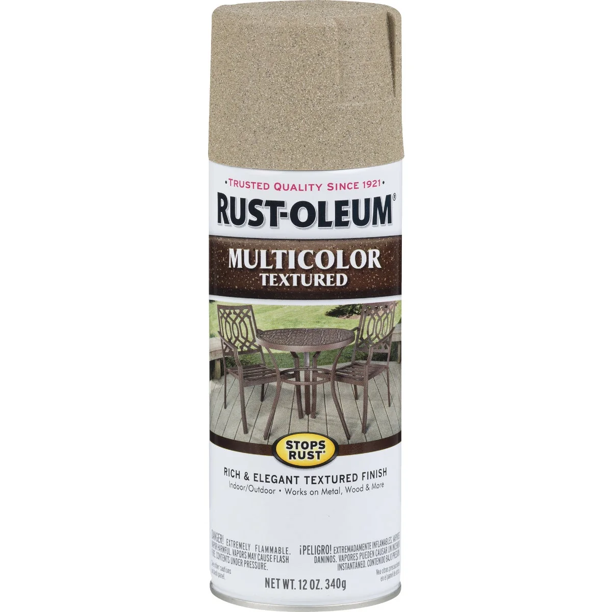 Traditional Rust-Oleum Stops Rust MultiColor 12 Oz. Textured Spray Paint Desert Bisque Optimized