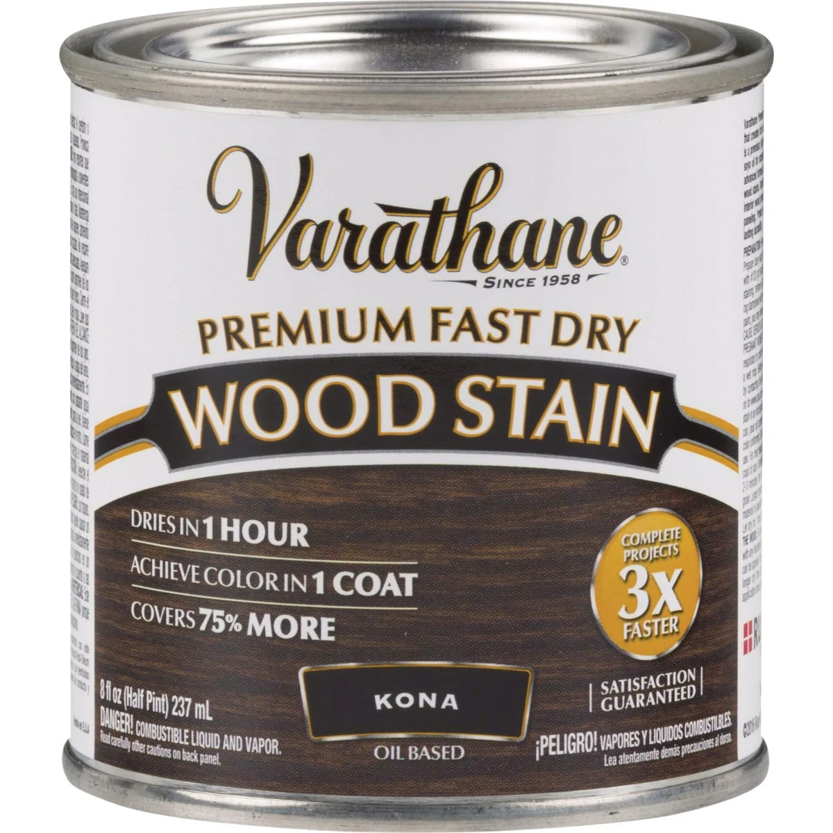 Versatile Varathane Fast Dry Kona Wood Urethane Modified Alkyd Interior Wood Stain 1 2 Pt. Trendy