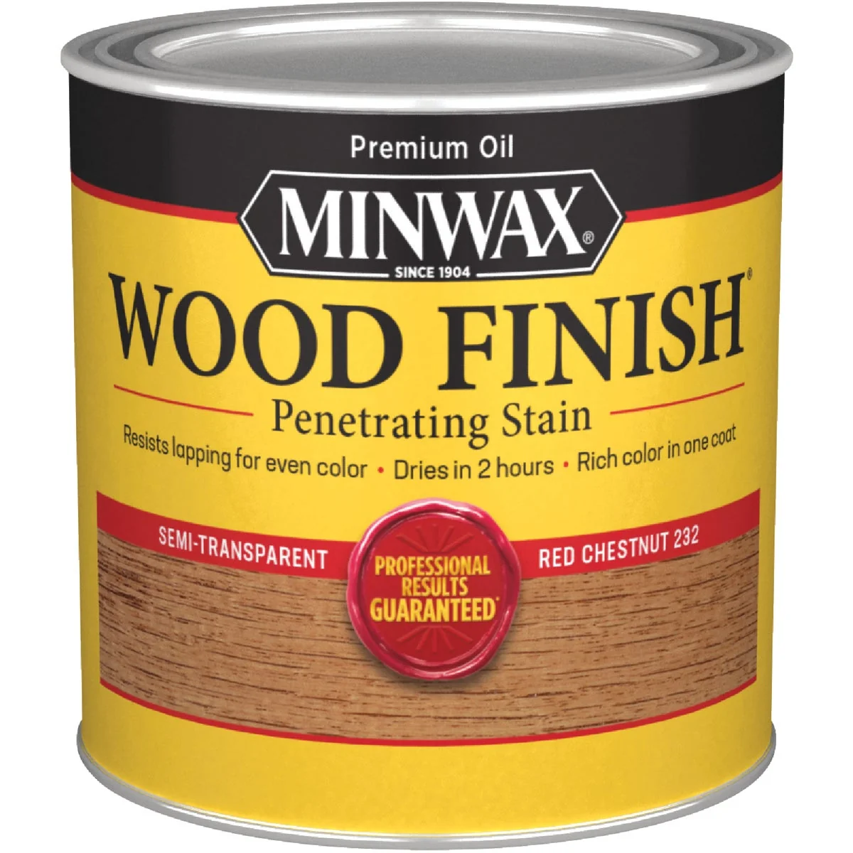 Dependable Minwax Wood Finish Penetrating Stain Red Chestnut 1 2 Pt. Practical
