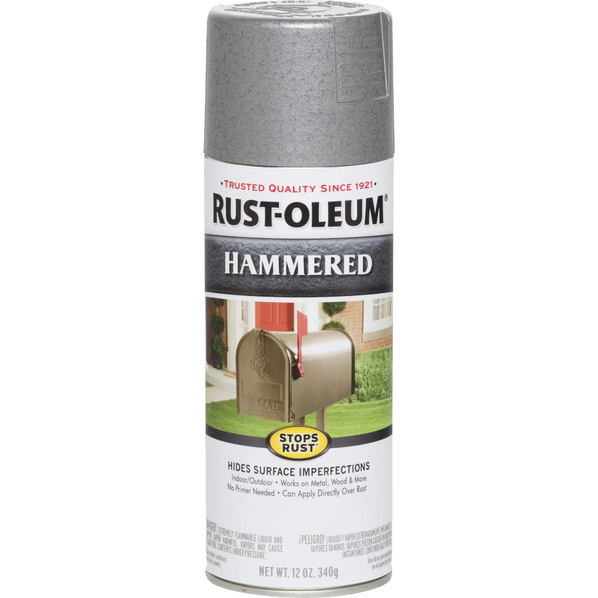 Exclusive Rust-Oleum Silver Metallic 12 Oz. Hammered Finish Spray Paint Modern