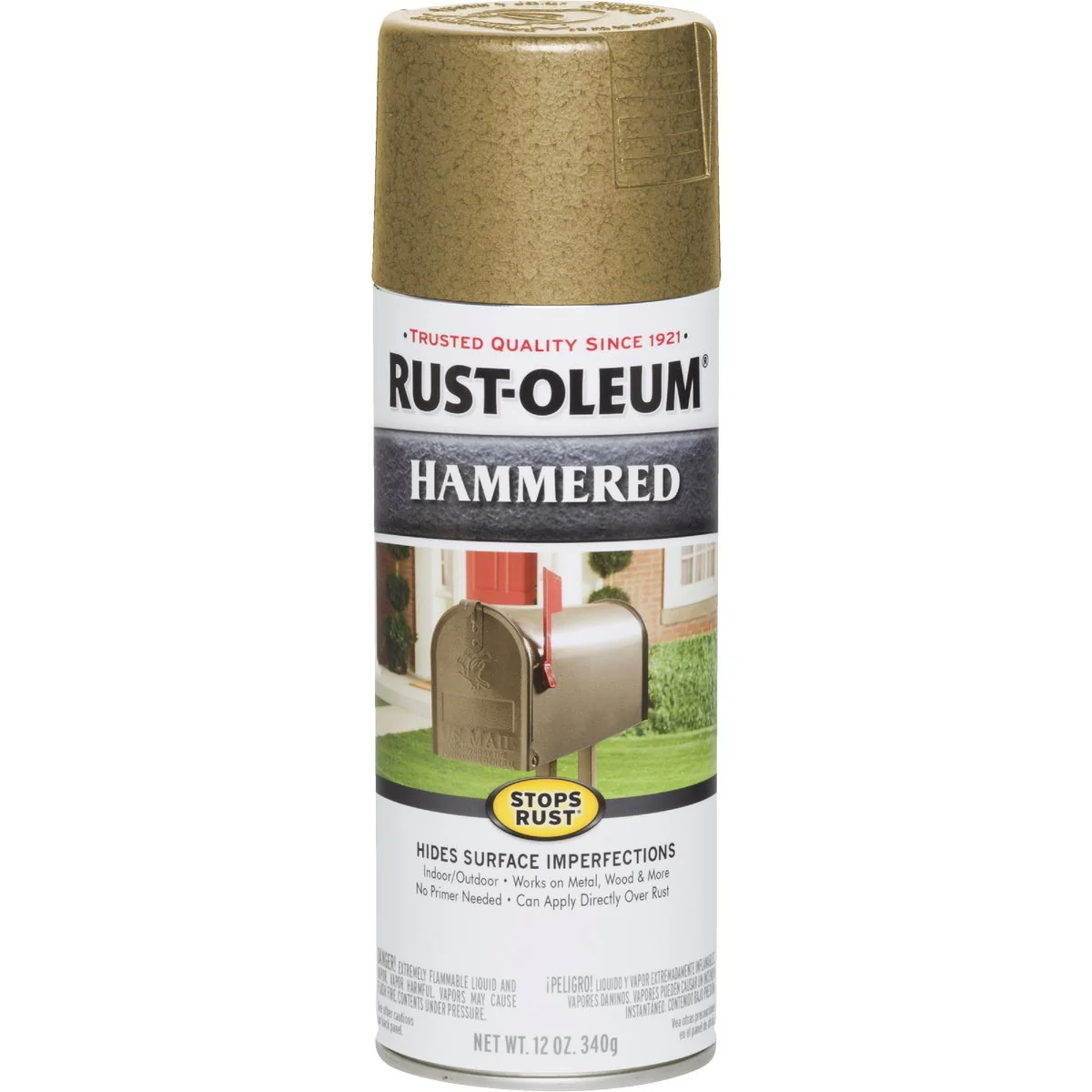 Effective Rust-Oleum Gold Metallic 12 Oz. Hammered Finish Spray Paint Flexible