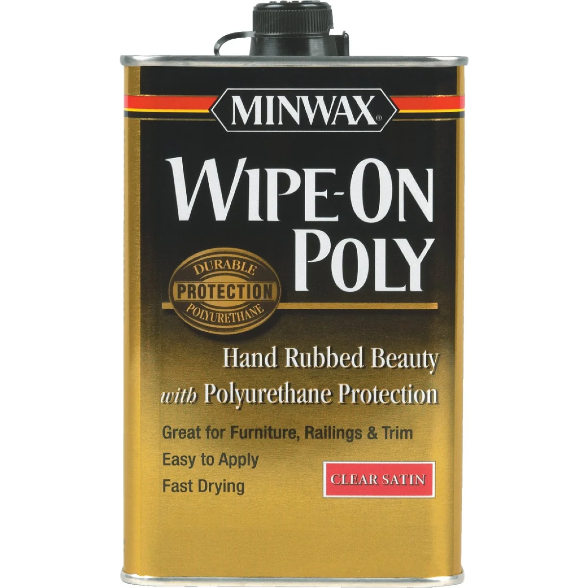 Trusted Minwax Satin Wipe-On Interior Polyurethane 1 Qt. Long-Lasting