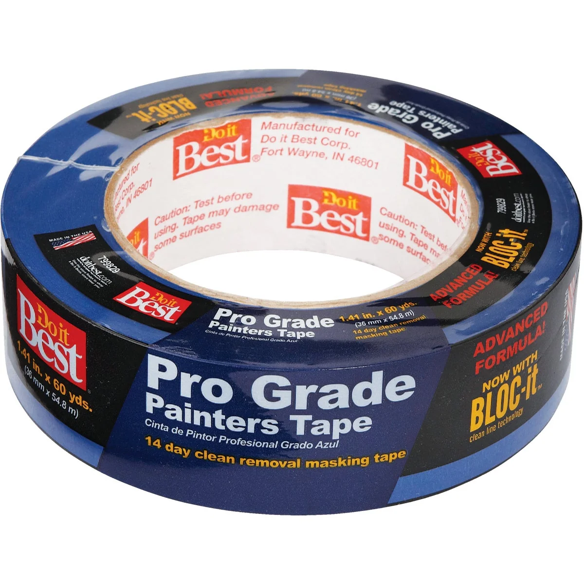Lightweight Do it Pro Grade 1.41 In. x 60 Yd. Blue Painter's Masking Tape Reliable