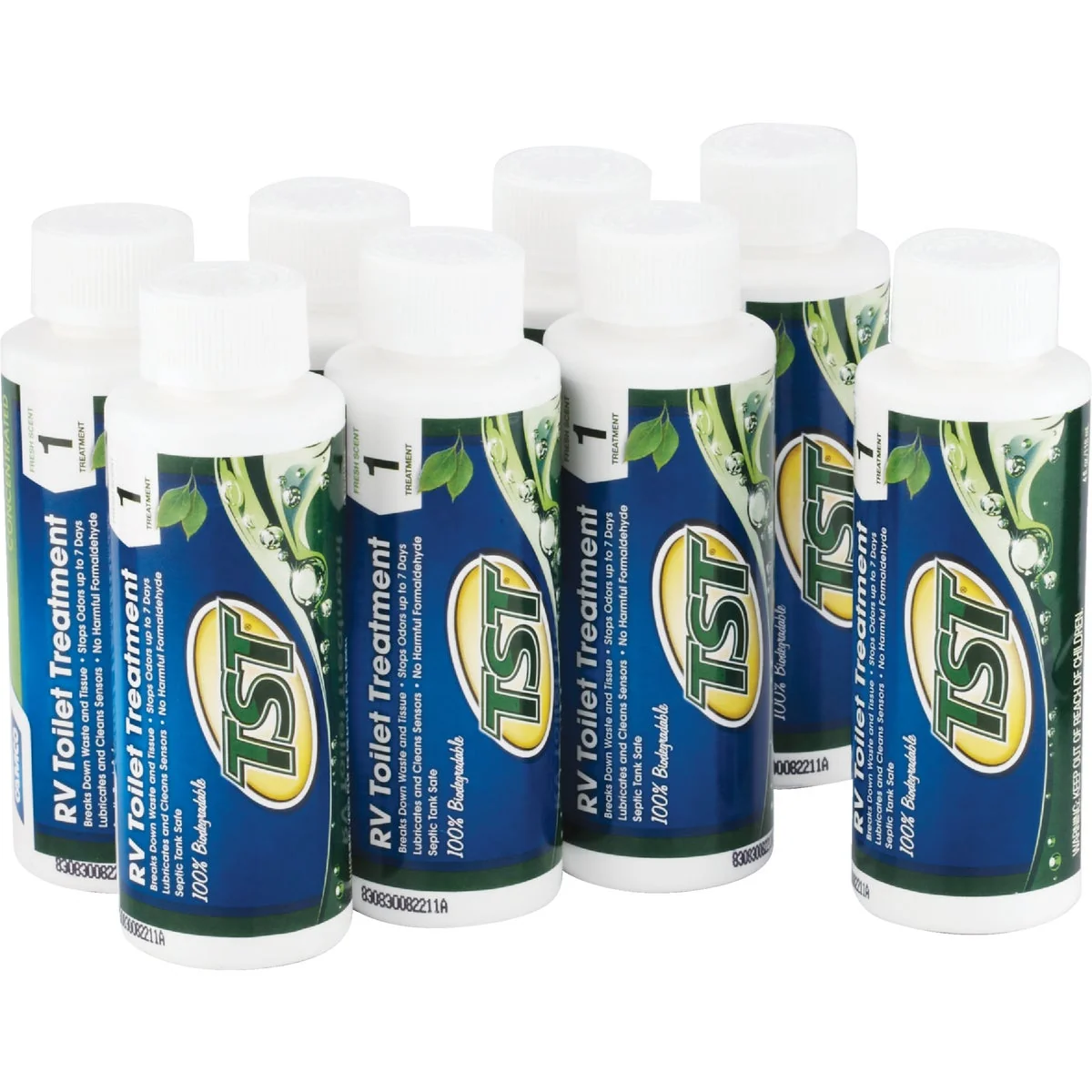 High-Performance TST Singles Tank And Toilet Deodorizer 8-Pack Powerful