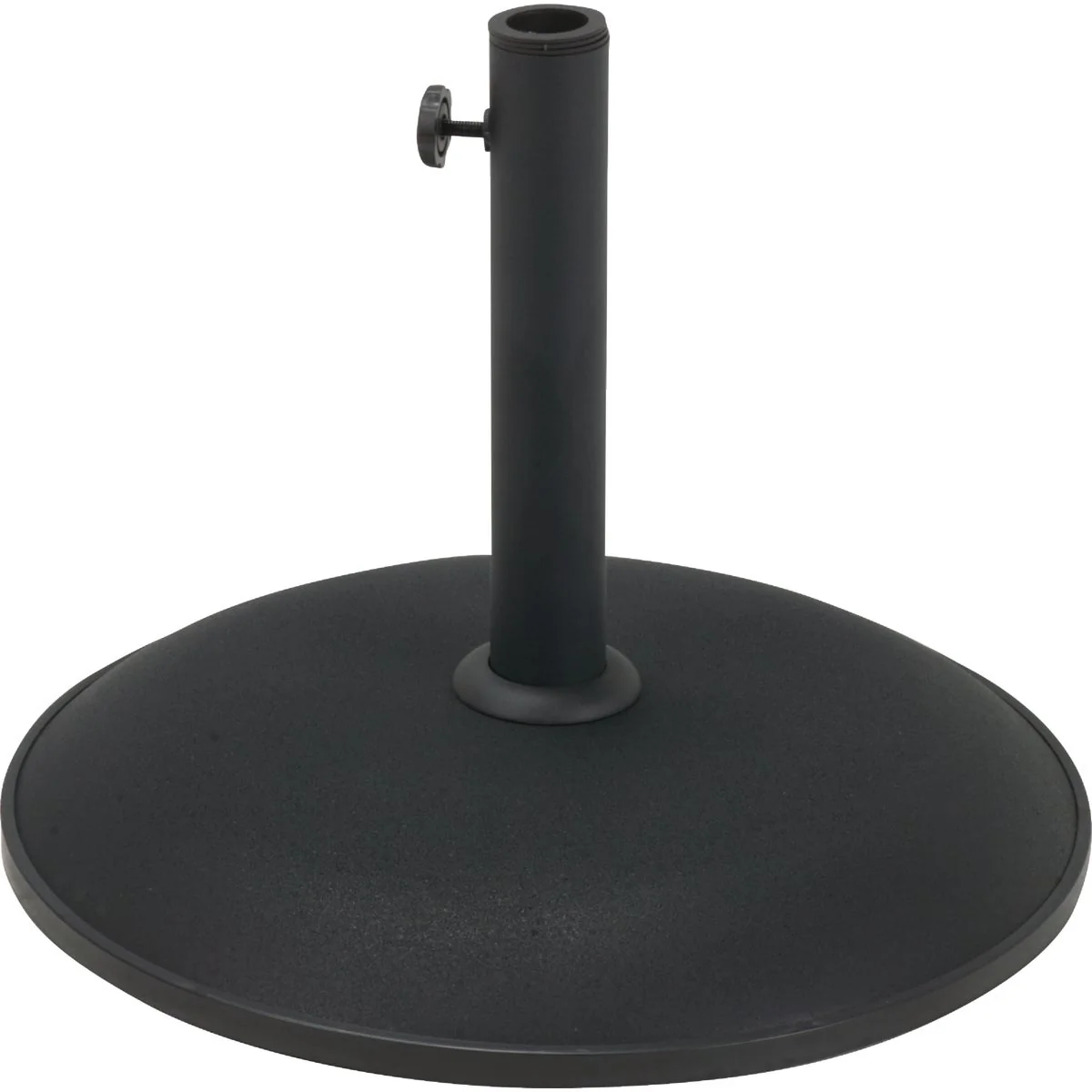 Modern Outdoor Expressions 17 In. Round Black Concrete Umbrella Base Prestigious